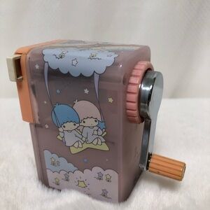 Vintage Sanrio Little Twin Stars Manual Crank Pencil Sharpener